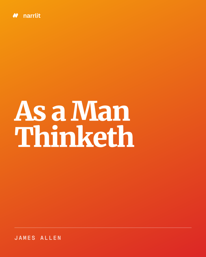 As a Man Thinketh
