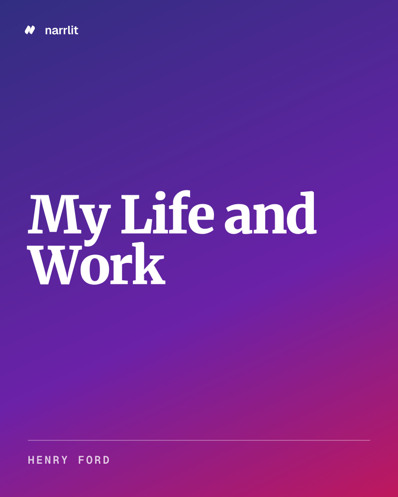 My Life and Work