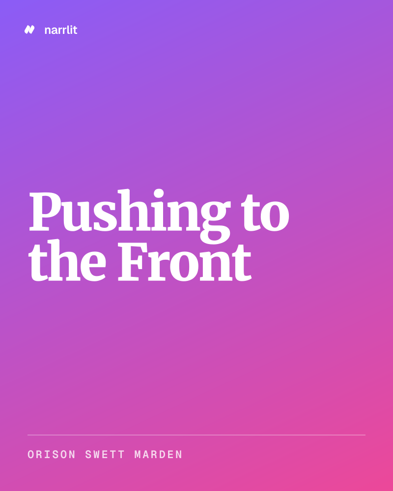 Pushing to the Front
