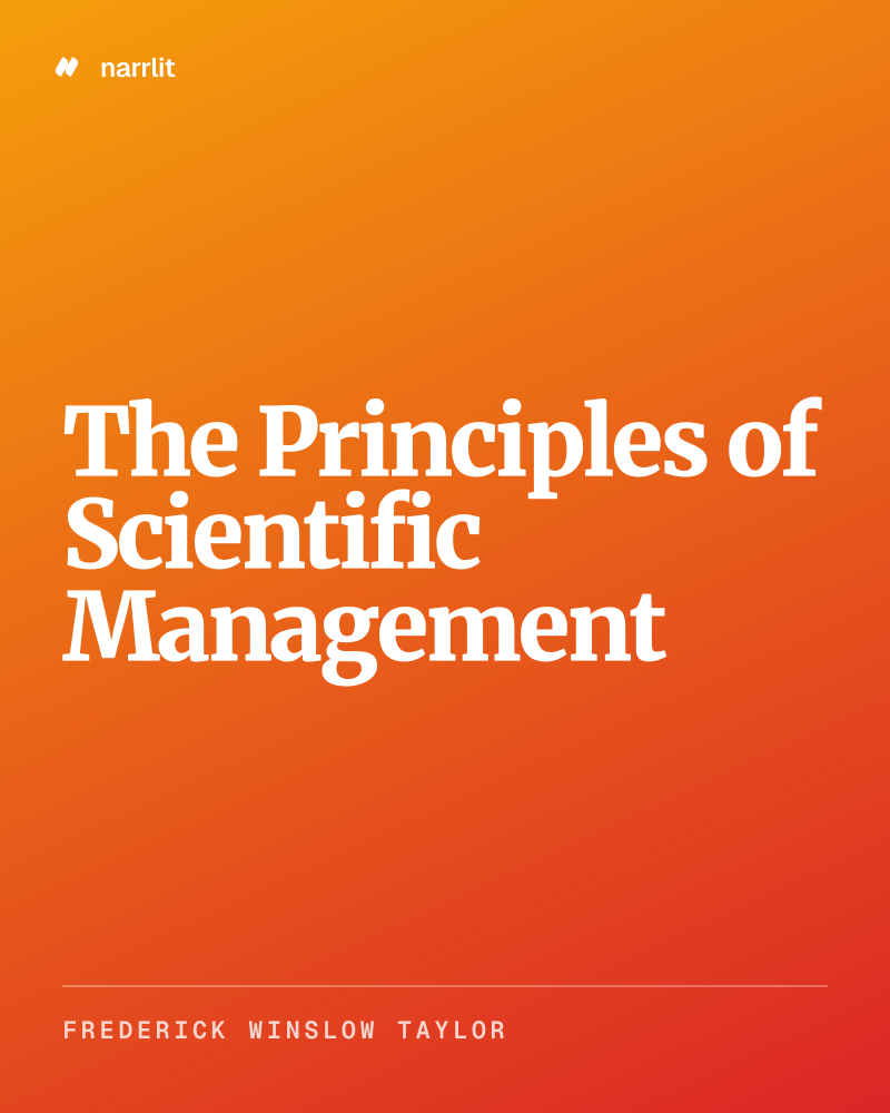 The Principles of Scientific Management