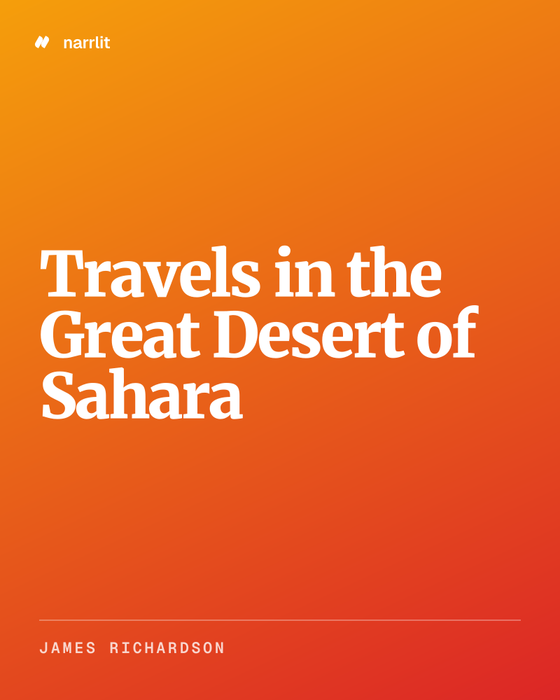 Travels in the Great Desert of Sahara